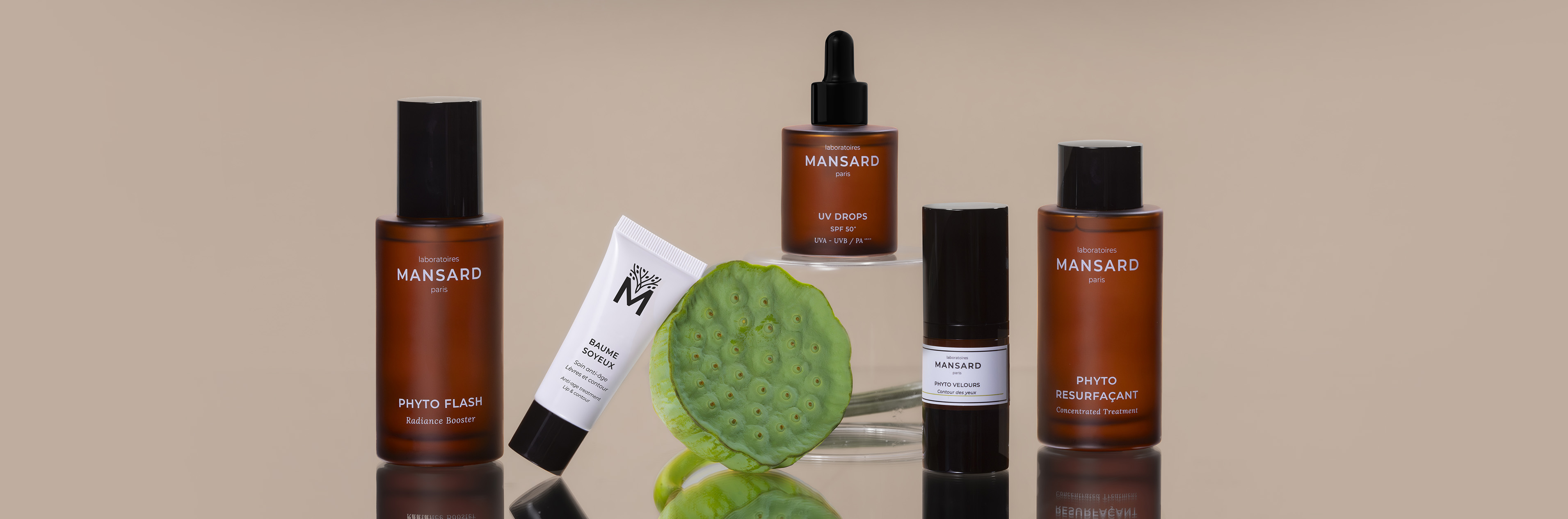 Notre gamme de soins spécifiques visage Mansard